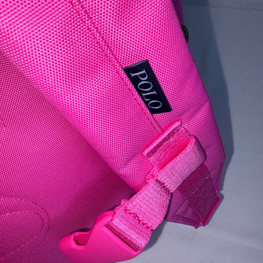 Polo Ralph Lauren Backpack OS Baja Pink New Embroidered Polo Bear 9AR149-AIL - Picture 5 of 15